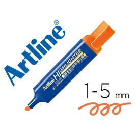 Rotulador Artline Fluorescente Eks-600 Naranja Punta Biselada 10 unidades