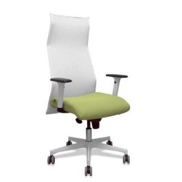 Sillon Piqueras Y Crespo Sahuco Direccion Uso Intensivo (8H) Brazos Blancos Regulables Mecanismo Sincro Respaldo Malla Blanca Transpirable Y Asiento Tapizado Bali Verde Oliva Precio: 509.88999974. SKU: B19AHTGZFR