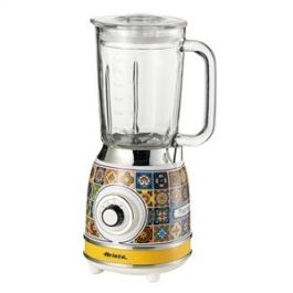 Ariete Batidora de Vaso de Vidrio Positano con 4 Cuchillas de Acero Inoxidable y 4 Velocidades