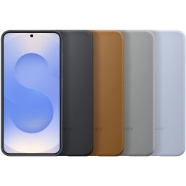 Samsung EF-VS931 Funda para Galaxy S25 Color Camel Imitación Piel Protección Contra Caídas Resistente a Rayones