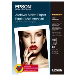 Epson Papel Mate Larga Duracion (Archival Matte Paper) A3, 50 Hojas de 189g. Precio: 42.50000007. SKU: B1GJY5HPXV