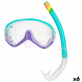 Gafas de Buceo con Tubo AquaSport Turquesa (6 Unidades) Gafas de Buceo con Tubo AquaSport Turquesa (6 Unidades)