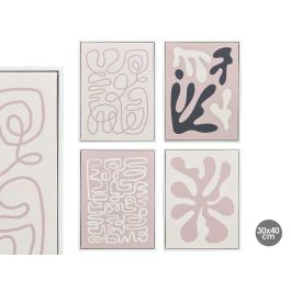 Cuadro Lienzo Blanco Ocre Abstracto 30X40 Surtidos Giftdecor (4 Unidades) Precio: 38.69000047. SKU: B1226L76X2