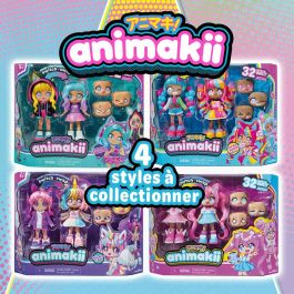 Bandai HEA26348 BAN3701405829490 - Muñeca Animakii Personalizable - Diseño Unicornio y Murciélago