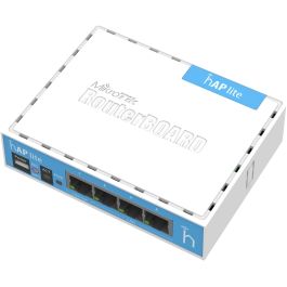 Mikrotik RB941-2ND Punto de Acceso hAP lite Wifi 4, 2.4GHz 300Mbps, 4 Puertos Fast Ethernet, Alimentación USB Precio: 27.50000033. SKU: S5604605