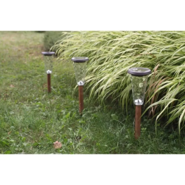 Canopo Set de 3 Balizas Solares 20 Lúmenes Beige