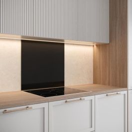 Saint-Gobain Base de Campana de Vidrio Esmaltado Negro 45x60 de Seguridad Templado EN12150 Fabricación Francesa