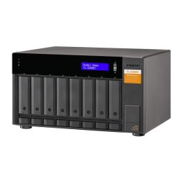 QNAP TL-D800S 8-bay desktop SATA JBOD expansion unit, Carcasa de disco duro/SSD, 2.5/3.5", Serial ATA II, Serial ATA III, 6 Gbit/s, Hot-swap, Negro, Gris