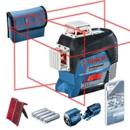Bosch Professional GLL 3-80 C Nivel láser de línea 3x360° alcance 30-120m IP54 Bluetooth (versión con batería)