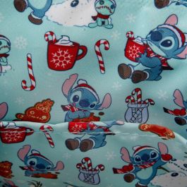 Loungefly Bolso Cruzado Stitch Snow Angel Cosplay Glitter Disney Piel Vegana 23,75x20,5x7,5cm