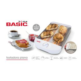 Basic Home Tostadora Plana 560W, 36x26x9.3 cm (4 Unidades)