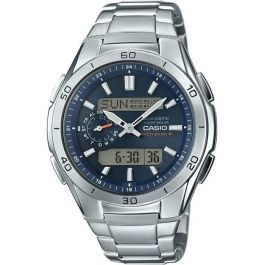 CASIO - Reloj de acero inoxidable - WAVECEPTOR - Gris Precio: 153.49999984. SKU: B1AAZTND38