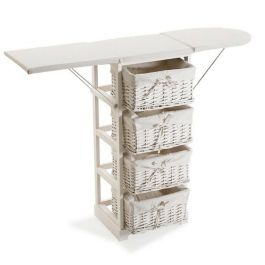 Centro de Planchado Basic Blanco Madera (30 x 85 x 110 cm)