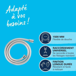 Grohe Flexo de ducha VitalioFlex 27505001 1,5m Antitorsión Cromo