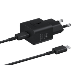 Samsung EP-2510XBEGEU Adaptador de Corriente 25W Super Fast Charging USB Tipo C 1 Puerto para Smartphone Negro