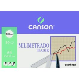 Bloc De Dibujo Guarro-Canson Basik Milimetrado Encolado A4 100G 50H Precio: 5.79000032. SKU: B184QTZAR6