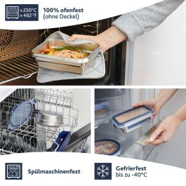 Fiambrera Tefal N11506 Plateado Acero Inoxidable Rectangular 2 L