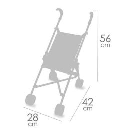 Silla de muñeca plegable coco para muñecas de hasta 48 cm 28x42x56 cm Silla de muñeca plegable coco para muñecas de hasta 48 cm 28x42x56 cm