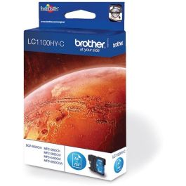Brother LC1100C Cyan Cartucho de Tinta - 750 Páginas A4, Compatible con DCP-5890CN, DCP6690CW, MFC6490CW, MFC6890CDW