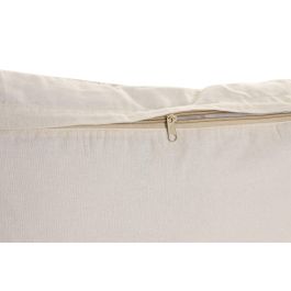 DKD Home Decor Pack de 2 Cojines Boho de Algodón Crudo 30x50 cm, Hechos a Mano, con Cremallera y Relleno de 380g