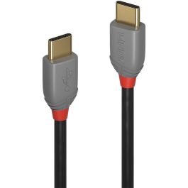 Lindy Cable USB 2.0 Tipo C a C Anthra Line 2m - Conexión de Carga y Datos de Alta Velocidad 480Mbps, Doble Apantallamiento, Contactos Dorados