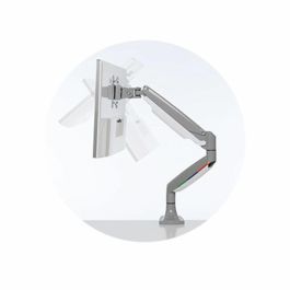 Kensington Brazo Monitor SmartFit One-Touch Ajustable Ergonómico para Pantallas hasta 32" Gris - Mejora Postura y Confort
