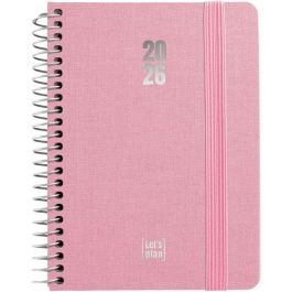 Agenda Anual (2026) Grafoplas Fancy Espiral Tapa Extradura Con Goma A6 170X145 D/P Rosa Pastel Precio: 12.50000059. SKU: B1C7H6FWWA