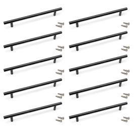 Emuca Lote de 10 tiradores para mueble Orlando, L336mm, intereje 256mm, Acero, Pintado negro Precio: 27.78999982. SKU: B12D5CWNXZ