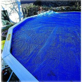 Gre Cubierta de Burbuja de Verano para Piscina - Azul - Aumenta y Mantiene la Temperatura del Agua, Reduce Evaporación y Protege de Hojas y Escombros