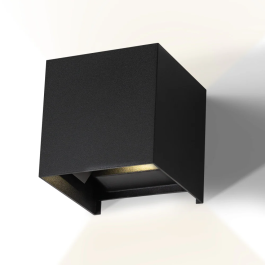 Aplique LED Exterior 2x5W 100Lm/W IP65 Preto 4000K HO-APL06-IP65-BW