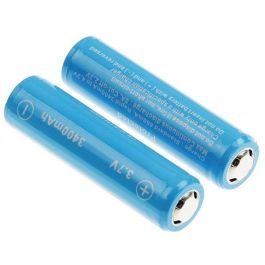 CoreParts Battery for 18650 Lithium-ion 12.58Wh Li-ion 3.7V 3400mAh, PCB Protected, 2 pack Blue for 10440, 13450, 14430, 14500, 14650, 16340, 16500, 16650, 17335, 17500, 17650, 18350, 18490, 18500, 18650, 25500, 26650, AA, AAA Precio: 26.98999985. SKU: B15Y53HDE6