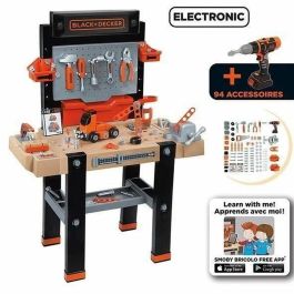 Smoby Bricolo Ultimate Banco de Trabajo de Bricolaje Electrónico para Niños +3 Años con 7 Herramientas y Kit Construcción de Vehículos