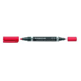 Marcador Permanente Staedtler 348 Lumocolor Duo Conico Rojo (Set de 10) Precio: 22.88999955. SKU: BIX348-2