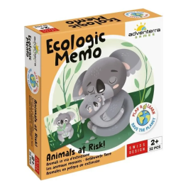 Adventerra GEO7640179640428 Juegos educativos - Memo Ecológico Animales en Peligro - Juego de memoria de animales en peligro de extinción Precio: 26.49999946. SKU: B1CRSC3LK9