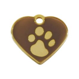 Placa identificativa para collar Imarc Heart Marrón Dorado Precio: 11.68999997. SKU: B1EN8MX6PX