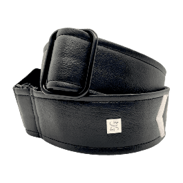 GETM Correa Guitarra Bajo Sergeant White Acolchada Ajustable Hasta 165 cm Polipiel Nailon Piel