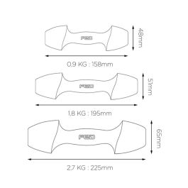 Mancuernas Xiaomi ORMANG3LB 2,7 Kg Perla 2 Unidades Mancuernas Xiaomi ORMANG3LB 2,7 Kg Perla 2 Unidades