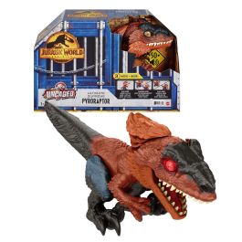 Mattel Gwd70 Jurassic World Dominion Dinosaurio Pirorraptor Electrónico Interactivo con Sensores Táctiles, Mandíbula de Ataque y Ojos que Cambian de Color