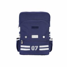 Harry Potter Mochila Oxford Academy Inspiración Retro, Azul Oscuro, 2 Compartimentos, Bolsillos Laterales y Frontal, Divisor Acolchado Harry Potter Mochila Oxford Academy Inspiración Retro, Azul Oscuro, 2 Compartimentos, Bolsillos Laterales y Frontal, Divisor Acolchado
