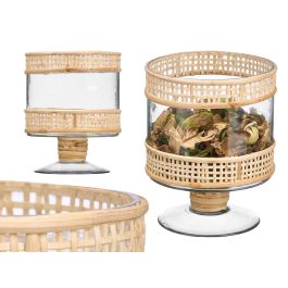 Portavela Copa Cilindrica Peq Vidrio Rattan Giftdecor 15X20CM (6 Unidades) Precio: 54.68999987. SKU: B13RL76LE4