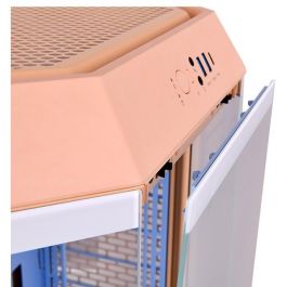 Thermaltake Tower 300 Peach Fuzz Micro Torre para PC Color Durazno, Soporte Ventiladores 120/140mm y Discos Duros 2.5/3.5 Pulgadas