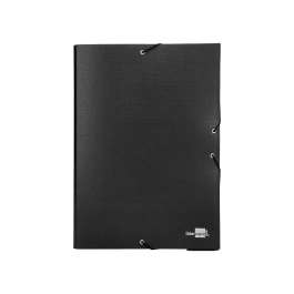 Liderpapel Carpeta proyectos folio lomo 50mm cartón forrado negra