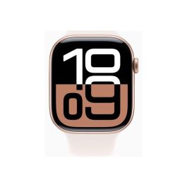 Apple Watch Series 10 (GPS + Cellular) 46mm Oro Rosa Aluminio Pulsera Deportiva Rubor Ligero Fluoroelastómero 64GB M/L