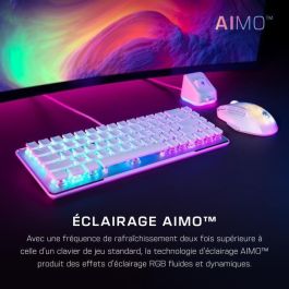 Teclado con cable - óptica y mecánica - Roccat - Vulcan II Max - Azerty - Retro -Lukera - White