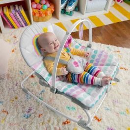 Bright Starts BRI0074451130302 Mecedora evolutiva Rosy Rainbow con vibraciones relajantes, 2 posiciones reclinadas, hasta 36 meses Bright Starts BRI0074451130302 Mecedora evolutiva Rosy Rainbow con vibraciones relajantes, 2 posiciones reclinadas, hasta 36 meses