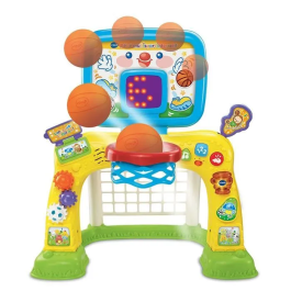 Vtech Baby Multisport Interactive Baloncesto Fútbol Juguete Deportivo para Bebé de 12 a 36 Meses Idioma Francés