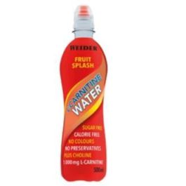 Weider L-Carnitine Water Fruit Splash Bebida 500ml Pack 6 Unidades Sin Azúcares ni Calorías para Energía y Metabolismo de Lípidos Precio: 10.5900003. SKU: B13MFVCSPP