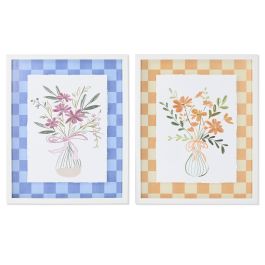 DKD Home Decor Cuadro Moderno Florero Azul Amarillo Cristal Ps 42.5 x 2.5 x 52.5 cm (4 Unidades) Precio: 66.50000038. SKU: B1EWYLBY5X