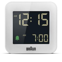 Braun BC08 Reloj Despertador Digital Plaza Blanco LCD Batería 12/24h