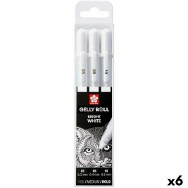 Set de Bolígrafos Talens GELLY Blanco (6 Unidades) Precio: 34.50000037. SKU: B1JD6WBW7W